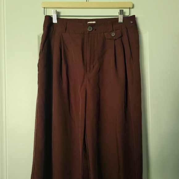 A New Day Size 6 Dark Chocolate Brown Wide Leg Dress Pant - Picture 5 of 5